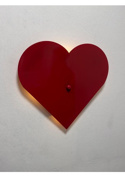 Büyük LED Pilli Kalp Aplik Metal Iç Mekan Duvar Aydınlatmaları, Hediyelik Ürünler Kalpli Işık
