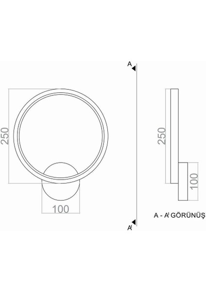 Özel Tasarım LED Aplik 25CM fırsatları