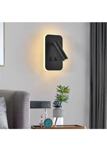 13 W LED Tuvalu Yatak Başı Aplik - Gün Işığı (3000K) - Siyah - CT-5253S fiyatları