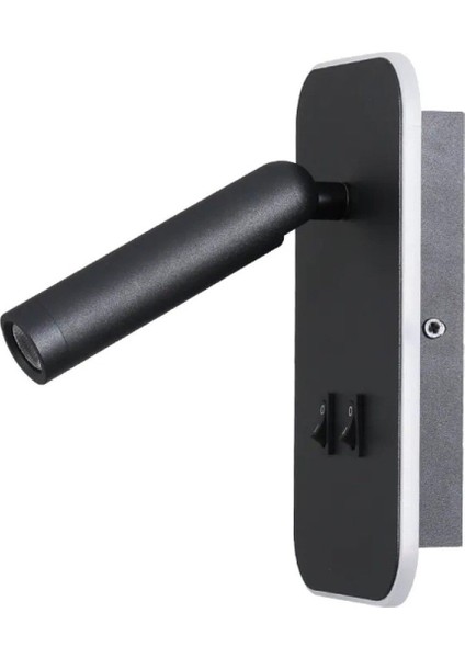 13 W LED Tuvalu Yatak Başı Aplik - Gün Işığı (3000K) - Siyah - CT-5253S indirimleri