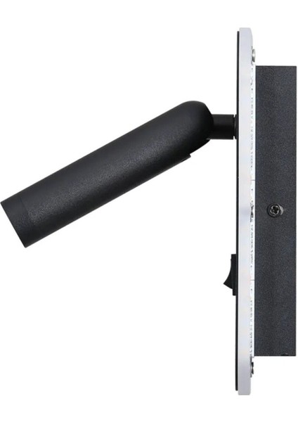 13 W LED Tuvalu Yatak Başı Aplik - Gün Işığı (3000K) - Siyah - CT-5253S