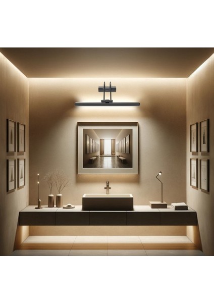 Siyah Mat Gün Işığı (Sarı) Banyo Duvar Ayna Tablo Aydınlatması Flüt Aplik Kuğu Aplik Ledli Aplik modelleri