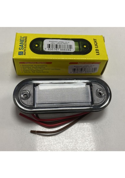 Basamak Aydınlatma 12V 6 LED Beyaz