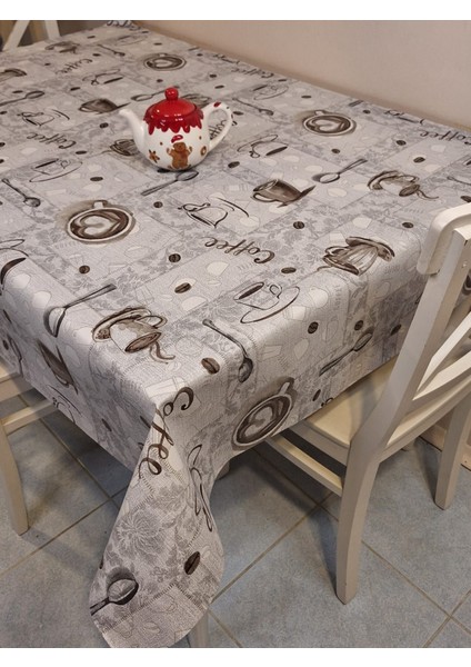 Elyaflı Pvc Muşamba - Desenli Silinebilir Masa Örtüsü fırsatları