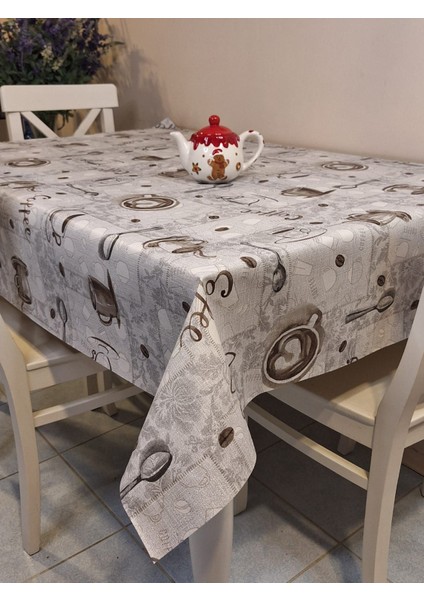 Elyaflı Pvc Muşamba - Desenli Silinebilir Masa Örtüsü