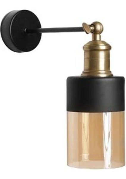 Retro,rustik,vintage Eskitme Duylu Mafsallı Hareketli Cam Başlık 1XE27 Siyah Gövde Aplik fiyatları