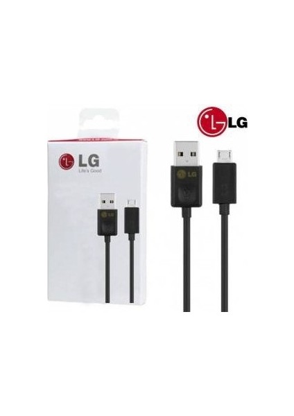 Lg V10 - G2 - G3 - G4 Micro USB Hızlı Şarj Data Kablosu Siyah