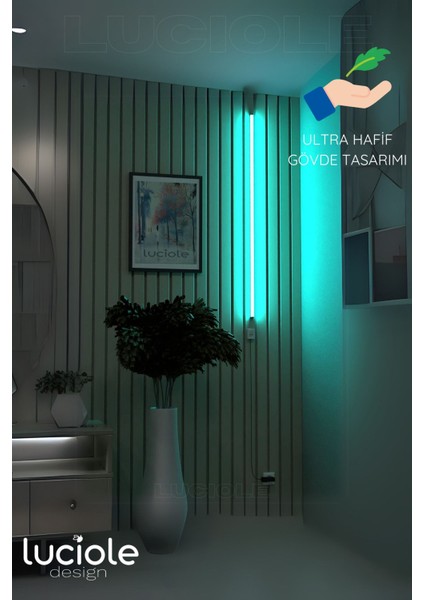 LED Aplik Işık Uzaktan Kumandalı Renk Animasyon Yapışkanlı Köşe Dvraplkktu indirimleri