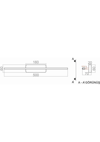 Tablo Aplik Oynar Başlı LED fiyatları