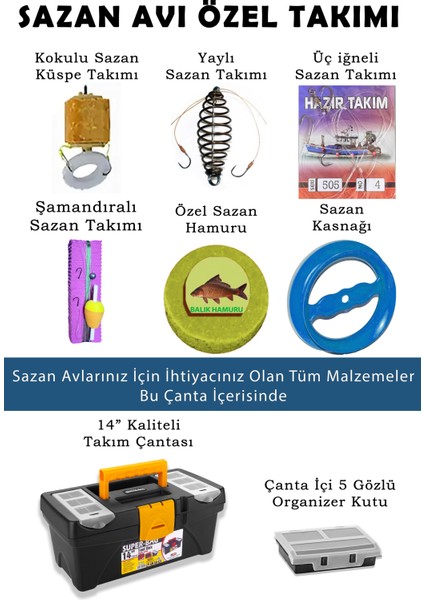 Mükemmel Deniz ve Göl Olta Seti 100-250GR Atarlı Sazan Olta Seti Olta Takımı