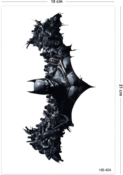 Batman Dövmesi Sırt Göğüs Boyun Dövmesi Tattoo