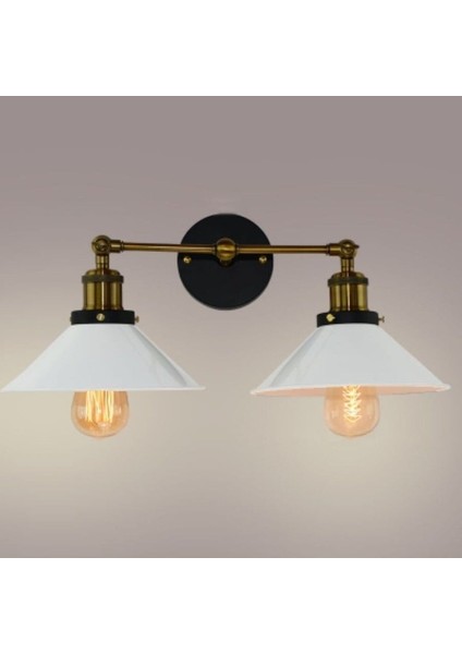 Retro,rustik,vintage Eskitme Duylu Mafsallı Hareketli Başlık Metal Aplik Şapka ÇAPI:23CM