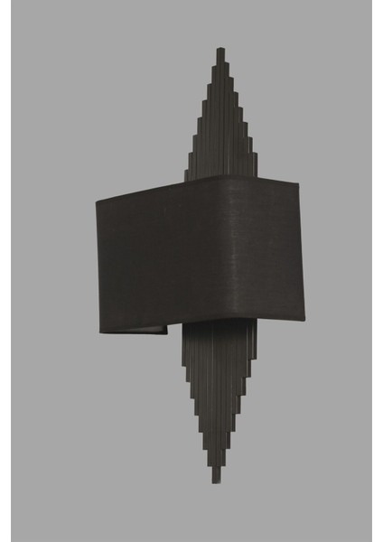 Aslı Siyah Dikdörtgen Siyah Abajurlu Aplik fiyatları