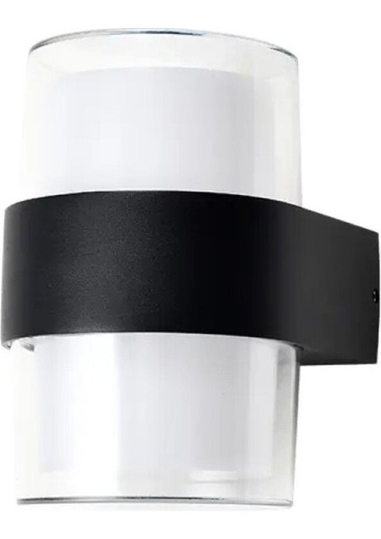 12 W Iki Yönlü LED Duvar Aplik - Gün Işığı (3000K) - Siyah - IP54 - CT-7048 fırsatları