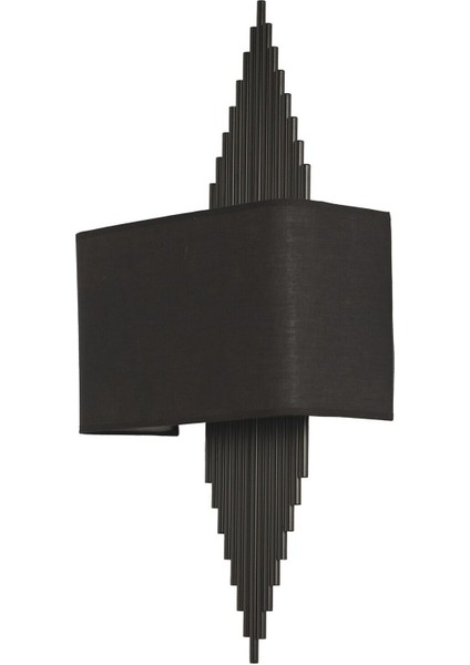 Hande Siyah Dikdörtgen Siyah Abajurlu Aplik fiyatları