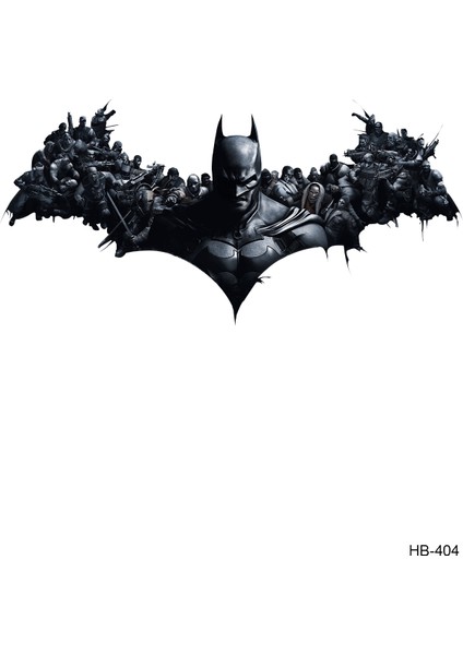 Batman Dövmesi Sırt Göğüs Boyun Dövmesi Tattoo