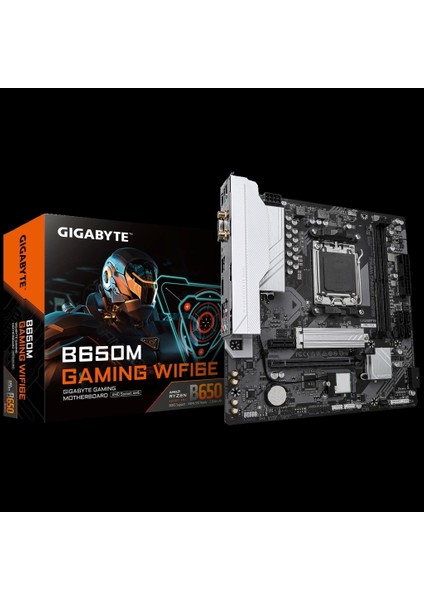 Gıgabyte B650M Gamıng Wıfı6e, Rev.1.2, 2xddr5, M.2, Hdmı, D-Sub, Wi-Fi 6e, Bluetooth V5.3, Am5 Soket Gamıng Anakart