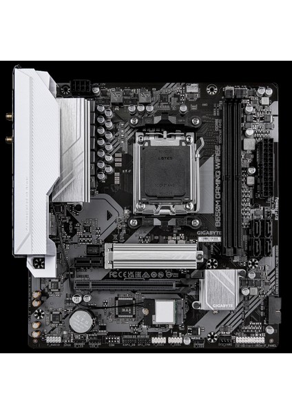 Gıgabyte B650M Gamıng Wıfı6e, Rev.1.2, 2xddr5, M.2, Hdmı, D-Sub, Wi-Fi 6e, Bluetooth V5.3, Am5 Soket Gamıng Anakart
