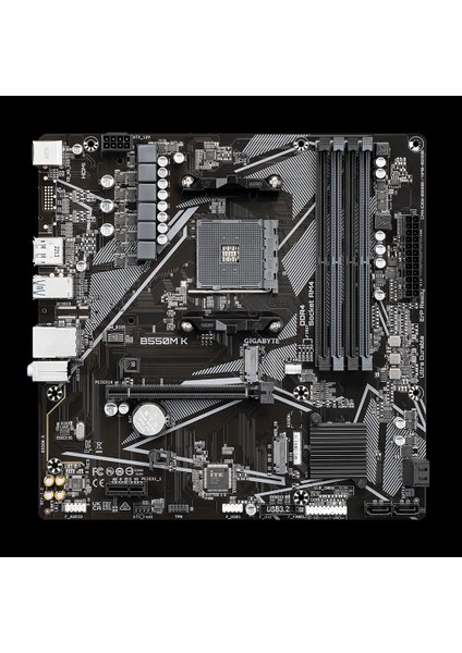 Gıgabyte B550M K, Rev.1.0, 4xddr4, 2xm.2, Dp, Hdmı, Am4 Soket Anakart