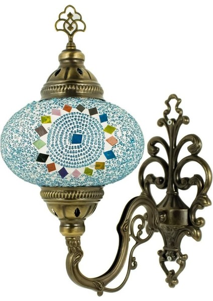 Dekoratif Mozaik Aplik Otantik Gece Lambası El Yapımı Mozaik Bahçe Aplik modelleri