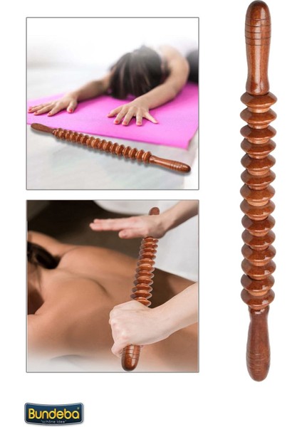 Ahşap El Rulosu Masaj Aleti Tetik Noktası Masaj Çubuğu Selülit, Vücut Terapisi Masaj Cihazı