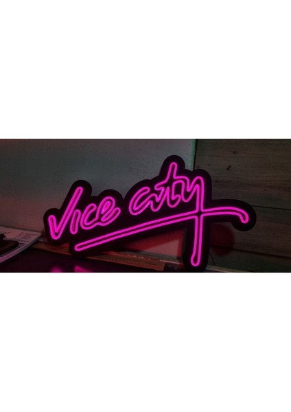 Vice City LED Neon Duvar Aydınlatması