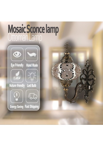 Otantik Mozaik Aplik Dekoratif Mozaik Lamba fırsatları