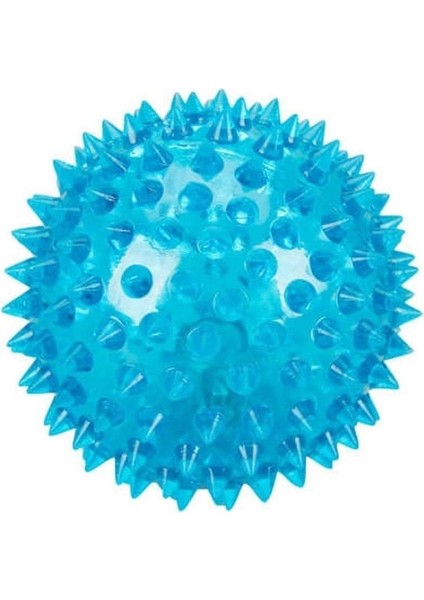 Yumuşak Dikenli Sesli Duyu Topu, 6 cm, Kırmızı, Eğlenceli ve Fonksiyonel Oyun Malzemesi