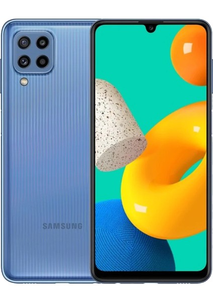 Yenilenmiş Samsung Galaxy M32 128 GB Mavi Cep Telefonu (12 Ay Garantili) - C Kalite modelleri