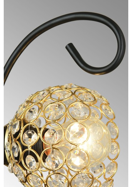 Siyah Kelebek Kristal Modern Aplik modelleri