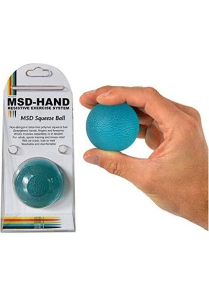 Mavi Silikon Egzersiz Topu, Esneklik ve Güç Artışına Uygun Sağlam Tasarım