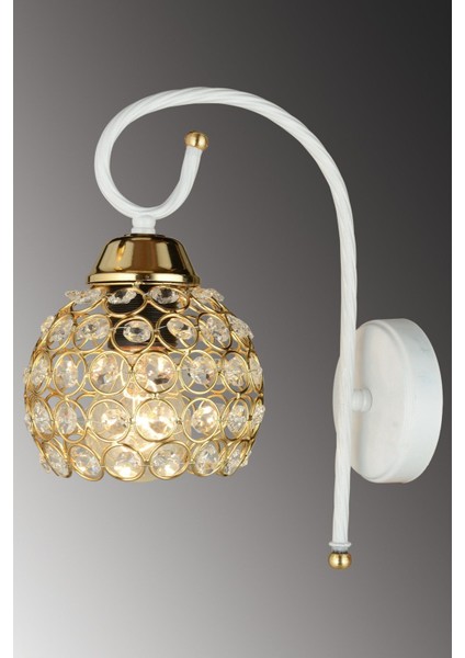 Beyaz Kule Kristal Aşağı Bakan Modern Aplik fiyatları