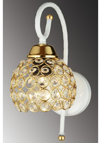 Beyaz Kule Kristal Aşağı Bakan Modern Aplik modelleri