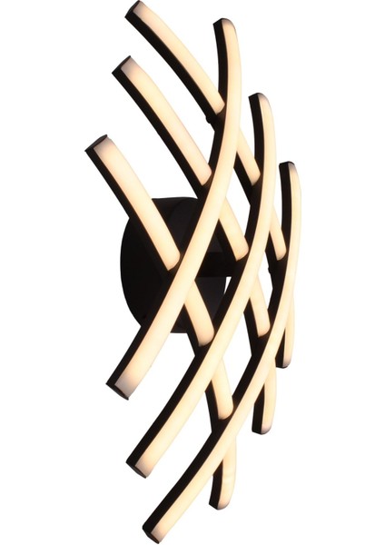 Siyah Boyalı Modern Aplik LED Alüminyum