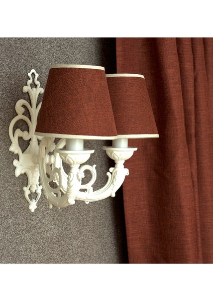 Estate Ikili Aplik Krem-Kiremit Rengi