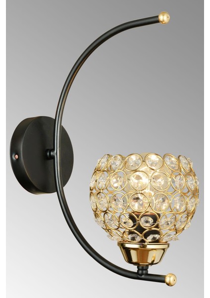 Bade Siyah Kristal Modern Aplik fiyatları