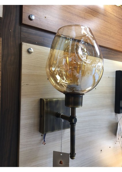 Gamzeli Cam Aplik - Eskitme Kasa - Bal Veya Füme Renkli