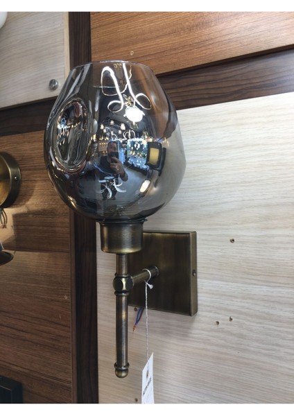 Gamzeli Cam Aplik - Eskitme Kasa - Bal Veya Füme Renkli fırsatları