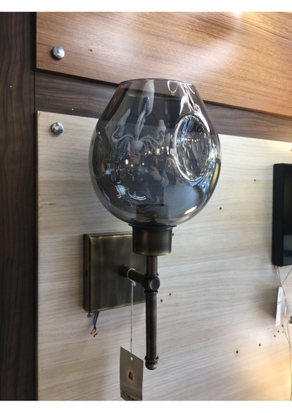 Gamzeli Cam Aplik - Eskitme Kasa - Bal Veya Füme Renkli