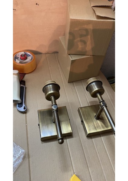 Gamzeli Cam Aplik - Eskitme Kasa - Bal Veya Füme Renkli