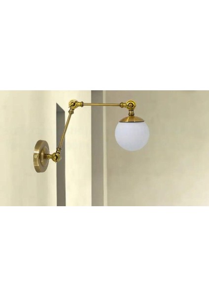 Akrobat Opal Camlı Okuma Lambası Duvar Aplik