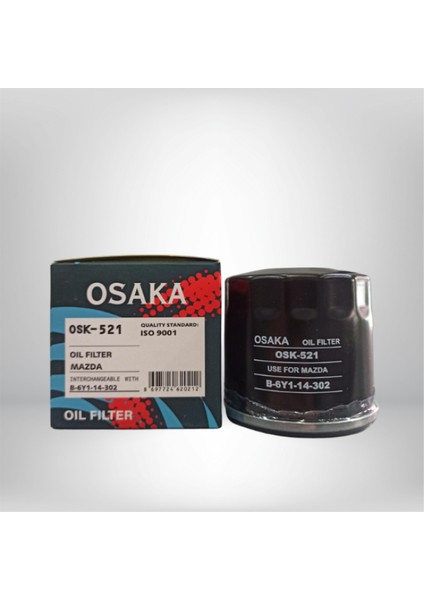 OSK-521 / Yağ Filtresi Mazda 323--626 Kıa