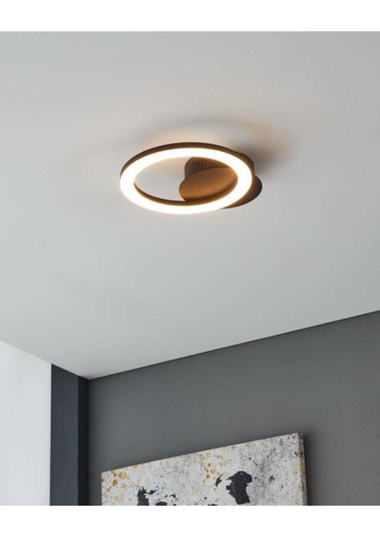 900324 Iç Mekan " Parrapos-Z " Siyah Renk Dökme Çelik LED Duvar Lambası IP20 Max: 12W En: 20 cm