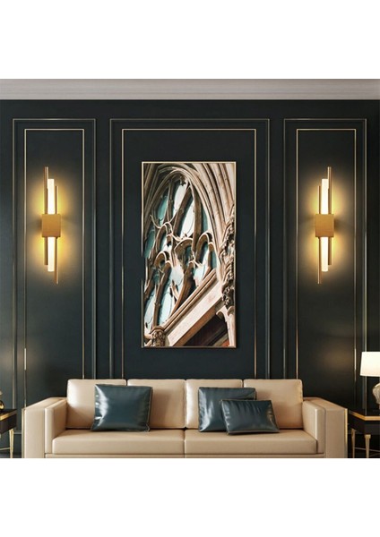 Eskitme GOLD-3000K Akrilikli Boru Duvar Lambası,led Aplik,modern Aydınlatma modelleri
