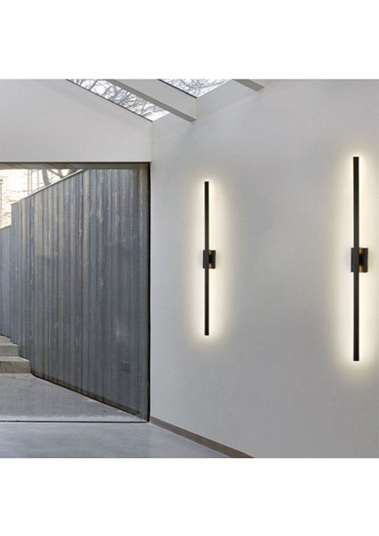 Duvar Aydınlatması,çubuk Aplik,lamba,modern LED 70 cm Q16MM SIYAH-6500K modelleri