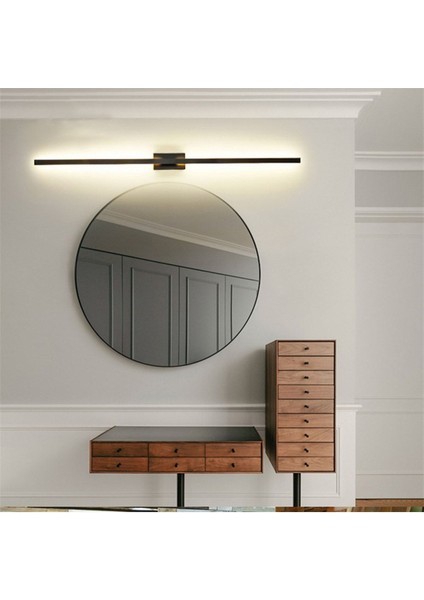 Duvar Aydınlatması,çubuk Aplik,lamba,modern LED 70 cm Q16MM SIYAH-4000K