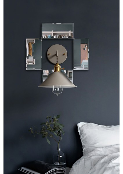 Aplik Aynası | Düz Ayna | 4'lü Takım | 12,5cm x 25CM