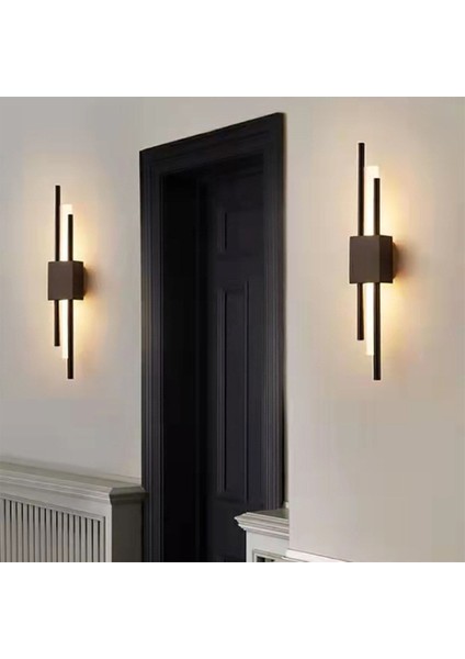 SIYAH-3000K Akrilikli Boru Duvar Lambası,led Aplik,modern Aydınlatma fırsatları