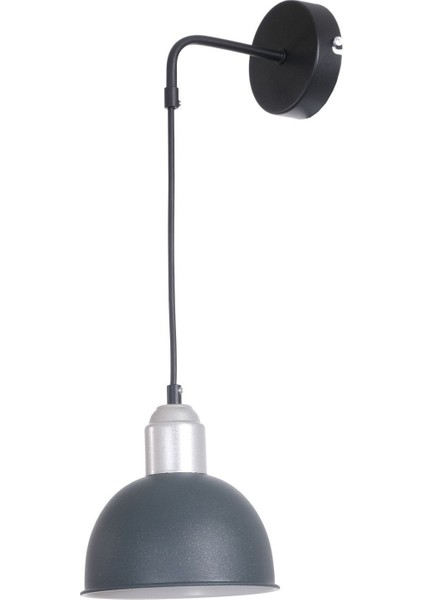 Şibas Baston Modern Tasarım Salon - Mutfak - Yatak Odası - Antrasit Gri Renk Duvar Aplik