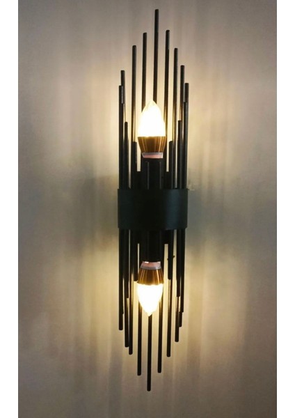 Aplik Siyah Aplik Rustik Aplik Duvar Lambası